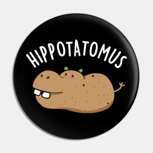 Hip-potato-mus Cute Hippo Pun Pin