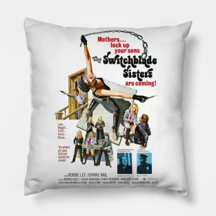 Switchblade Sisters 1975 poster Pillow