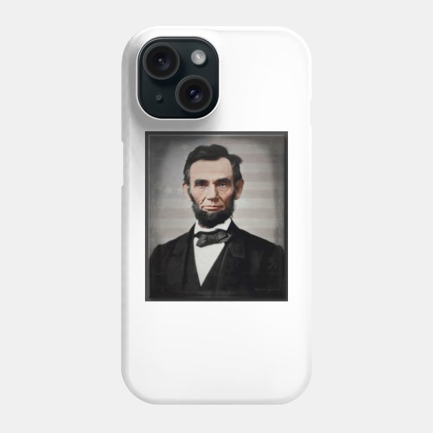 Abraham Lincoln 1863 Phone Case by rgerhard