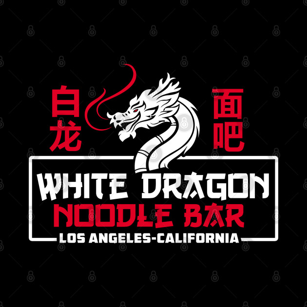 White dragon noodle bar - Sci Fi - Phone Case