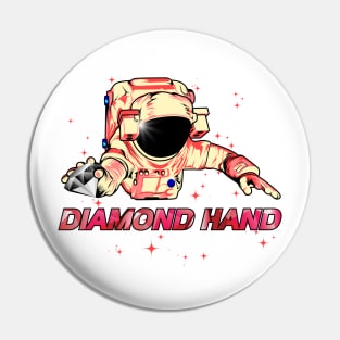 Diamond hands, Bitcoin, Amc crypto, To the moon Pin