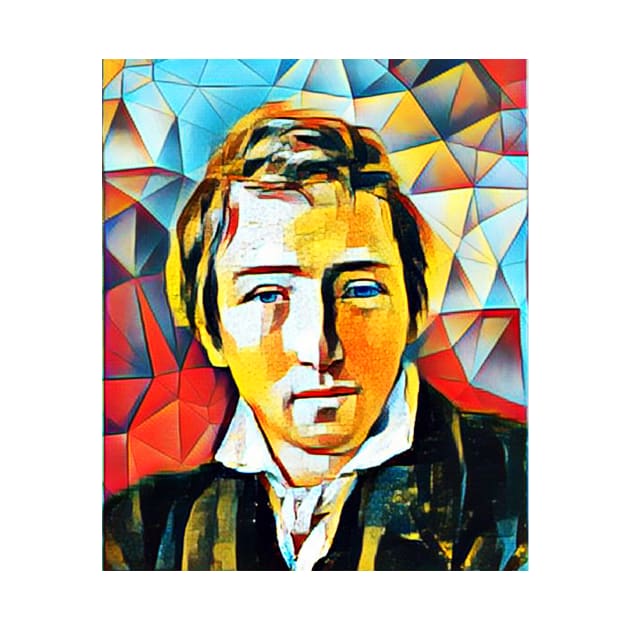 Heinrich Heine Abstract Portrait | Heinrich Heine Artwork 2 by JustLit