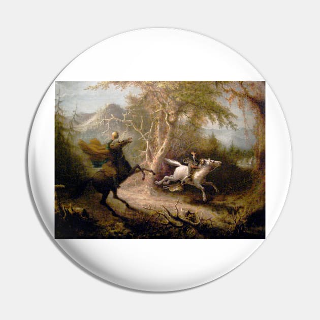 Vintage Art of Sleepy Hollow Pin by Bravuramedia