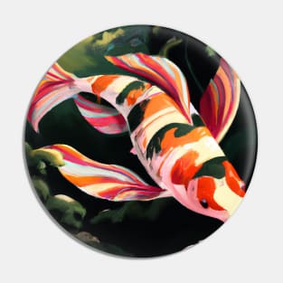 Candy Striped Koi Fish Pin