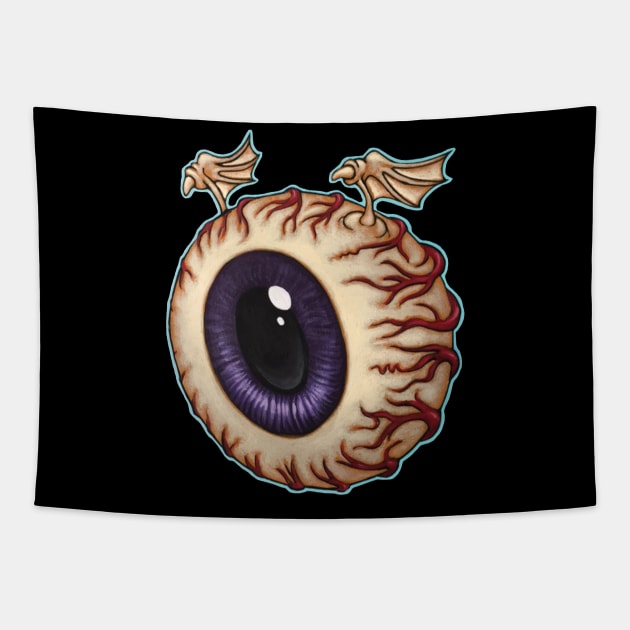 Winged Eye Tapestry by artwork-a-go-go