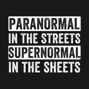 Ghost Hunting Paranormal in the Streets Funny Ghost Hunter T-Shirt