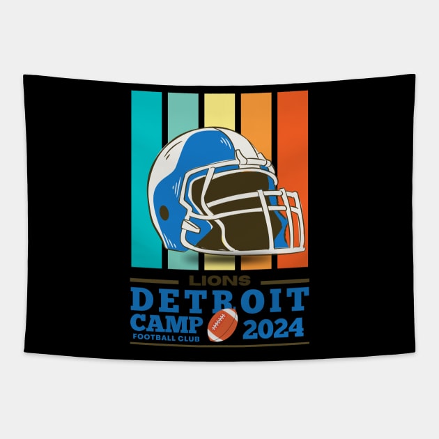 Detroit Lions by mencarirejeki Tapestry by mencarirejeki