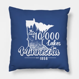 Minnesota The Land of 10,000 Lakes Pillow