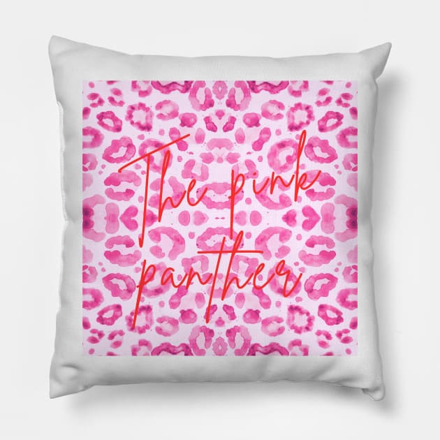 Pink Panther Pillow by BillieTofu