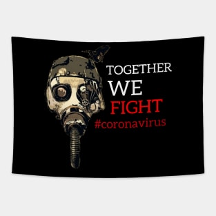 Together we fight corona Tapestry