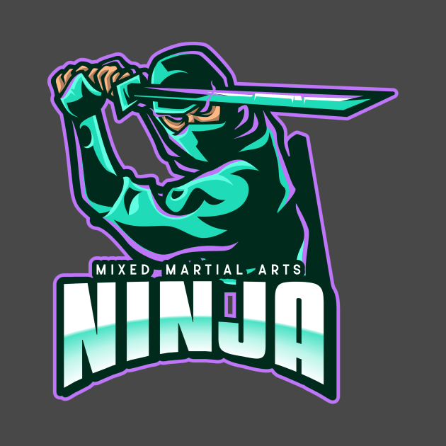 MMA Ninja Mixed Martial Arts by Tip Top Tee's