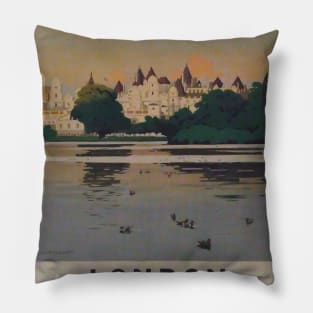 Vintage Travel - London Pillow