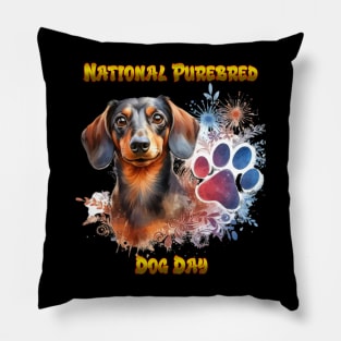 Dachshund Connection: A Pawesome Bond Pillow