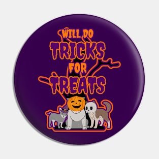 Spooky Dogs Will do Tricks for Treats Pin