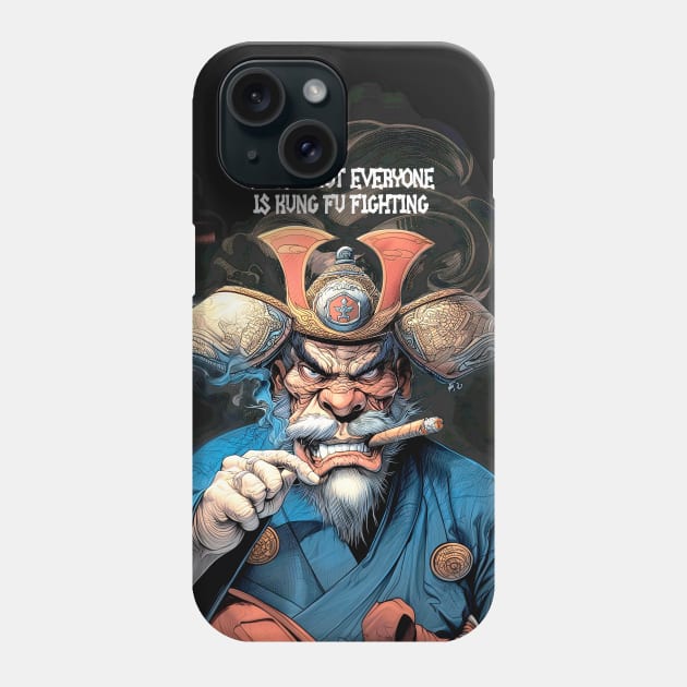 Puff Sumo: Surely not everyone is kung fu fighting on a Dark Background Phone Case by Puff Sumo