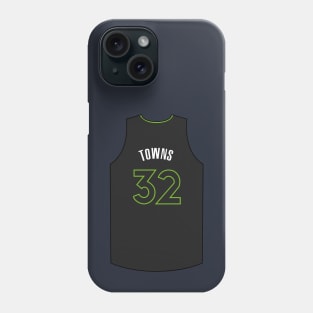 Karl-Anthony Towns Minnesota Jersey Qiangy Phone Case