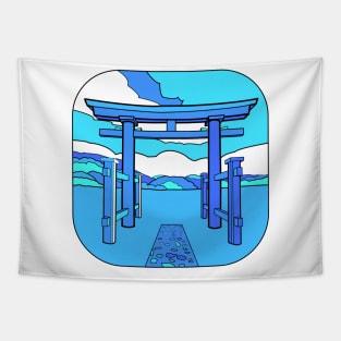 Torii Blues Tapestry