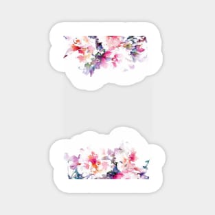 Iphone 5S Flower Paper  Flowers Border Pink White Background Magnet