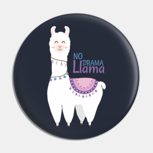 No Drama Lama Pin