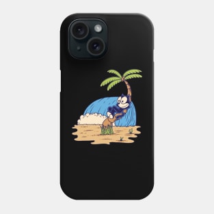 Felix relaxing on a coconut tree Phone Case