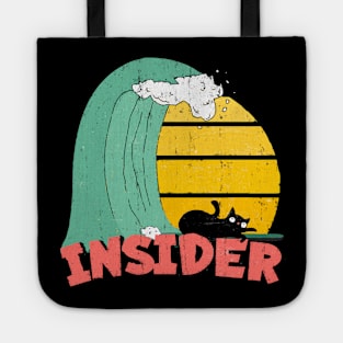 Insider Funny surfer cat Tote