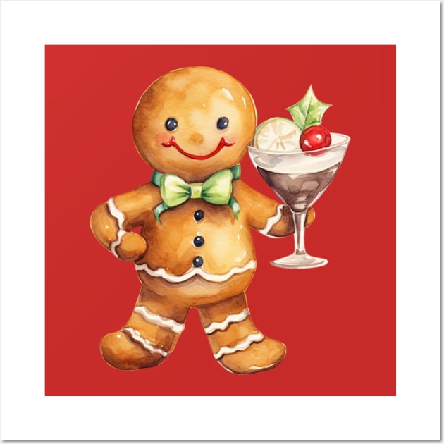 Gingerbread Christmas Martini Glasses