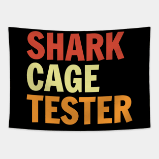 Shark Cage Tester Vintage Tapestry