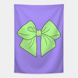 Spring Green Vector Bow Tapestry