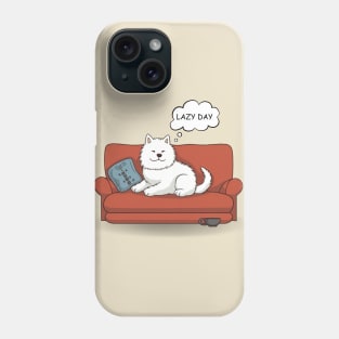 Lazy Day Samoyed Dog Phone Case