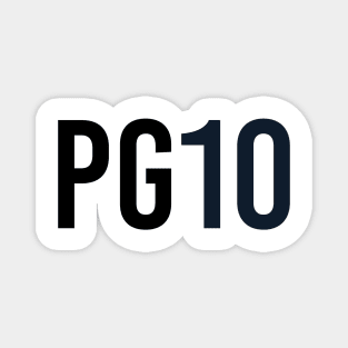 Pierre Gasly 10 - Driver Initials and Number Magnet