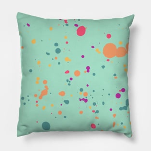 Ink Splatter colorful pattern Artistic ink stains Pillow