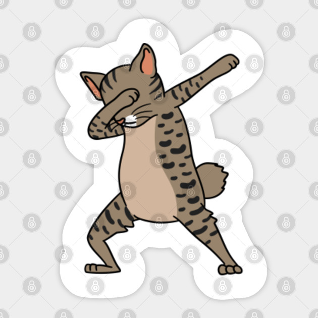 Dabbing Pixiebob Cat Dab Dance Pixiebob Cat Sticker Teepublic