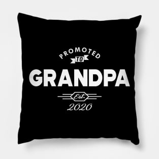 New Grandpa - Promoted to grandpa est. 2020 Pillow