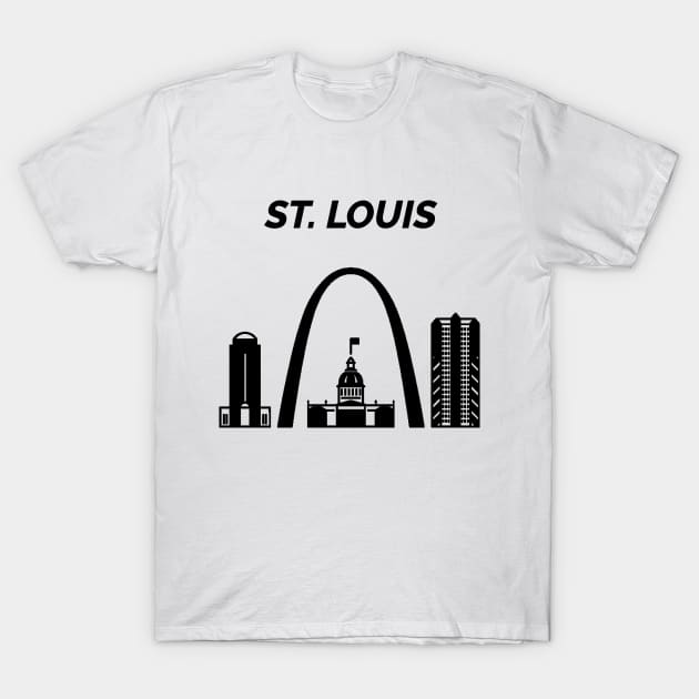  St. Louis Baseball Shirt St. Louis MO Cityscape STL