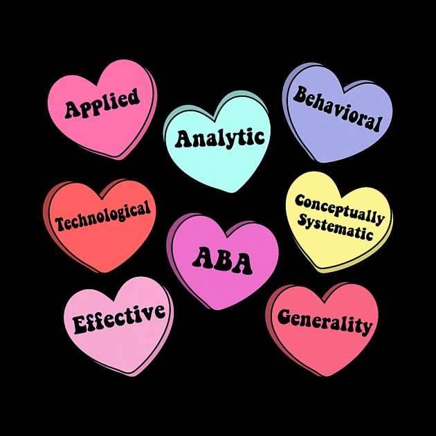 Behavior Analyst ABA Valentines Day Conversation Hearts by jadolomadolo