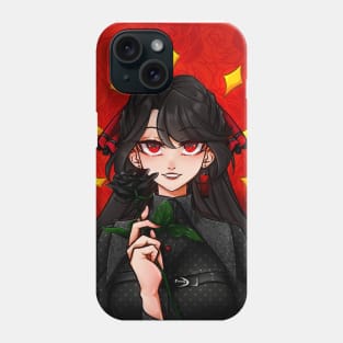 Black haired girl Phone Case