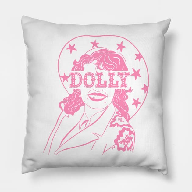 Dolly Parton Pillow by Taylor Thompson Art