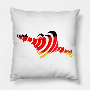 Corazón Bandera Alemania Eurovisión Pillow