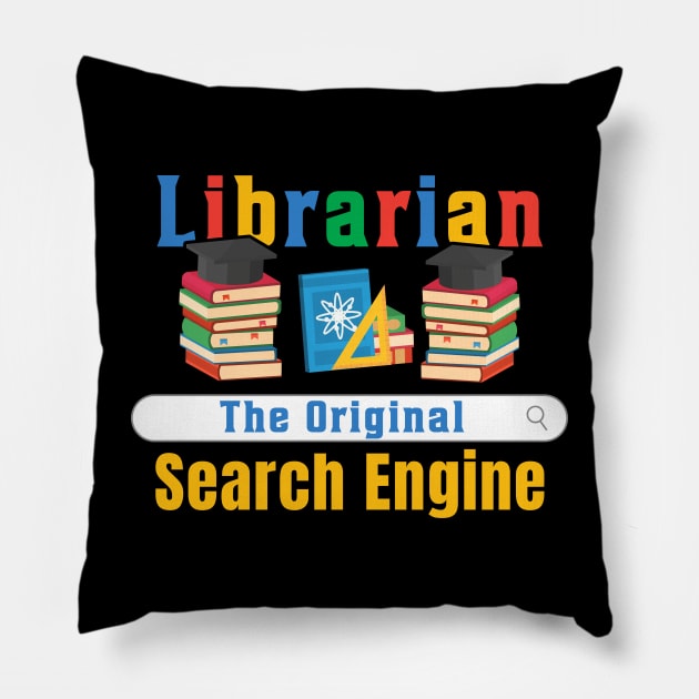 Librarian Shirt - The Original Search Enginer Pillow by Sky full of art