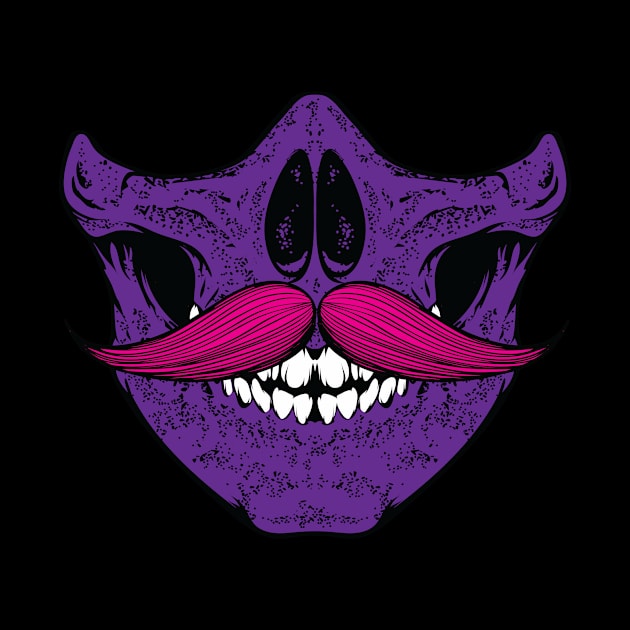 Mustache you a question - pink/purple by TerrorTalkShop