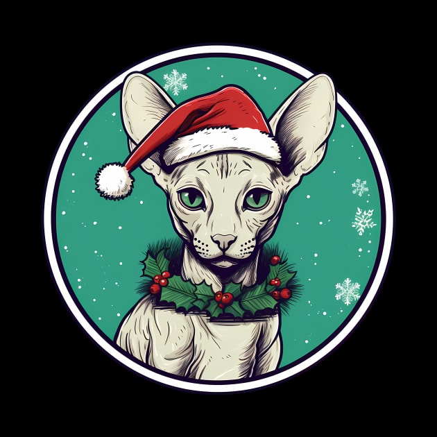 Cornish Rex Cat Xmas, Love Cats by dukito