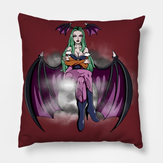 Morrigan Aensland Pillow by MauryAraya316