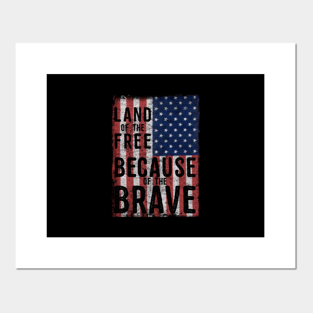 home of the free because of the brave decal for wall home of the free because of the brave decal for wall