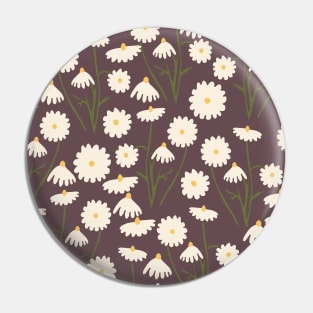 Chamomile flowers pattern Pin