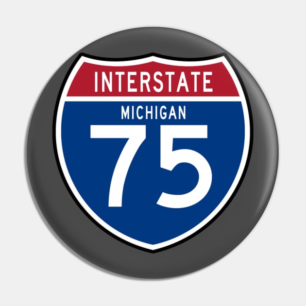 Interstate 75 - Michigan Pin by SchaubDesign