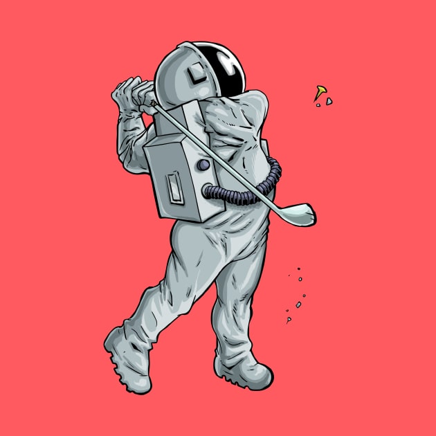 Golfing Astronaut by SheVibe
