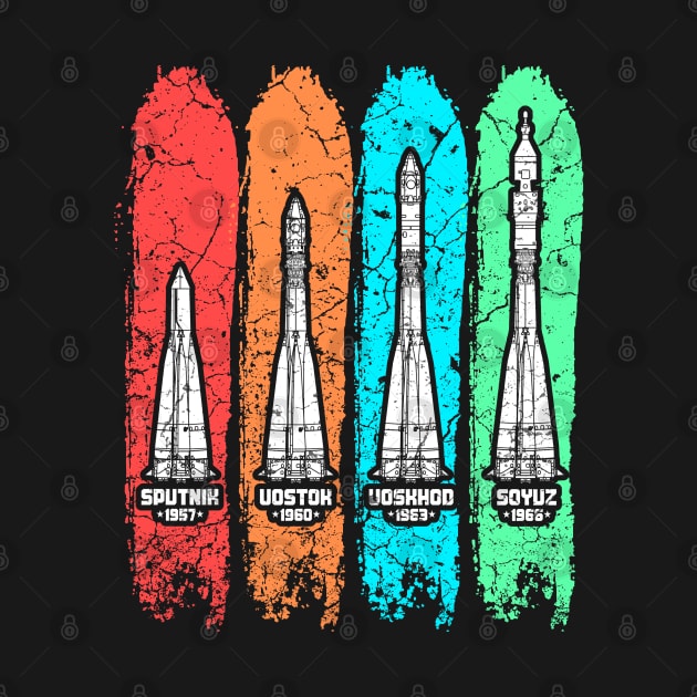 Soviet Union Russian Rockets by Mila46