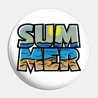 Summer Sunset Pin