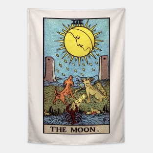 The Moon Tarot Card Tapestry