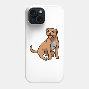 Dog - American Pit Bull - Red Nose Natural Phone Case